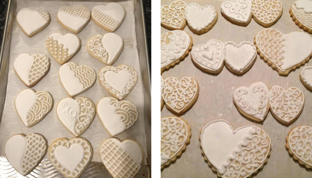 white wedding cookies