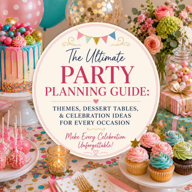 🎉 The Ultimate Party Planning Guide: Themes, Dessert Tables, and Celebration Ideas for Every Occasion