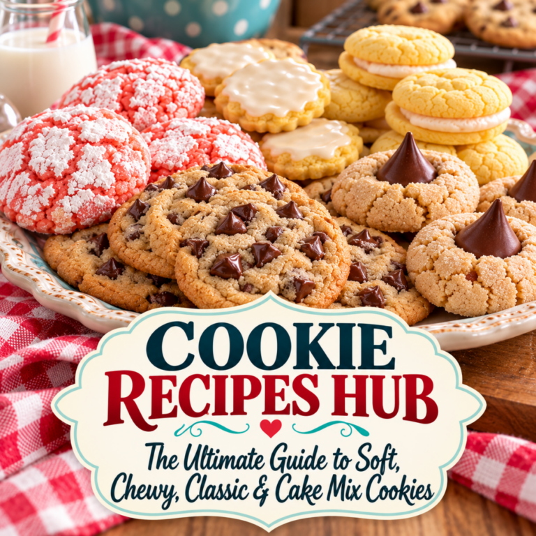 Cookie Recipes Hub: The Ultimate Guide to Soft, Chewy, Classic & Cake Mix Cookies