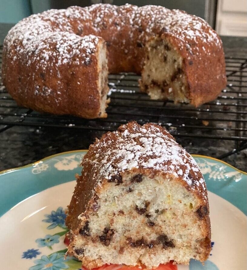 banana bread with mayonnaise