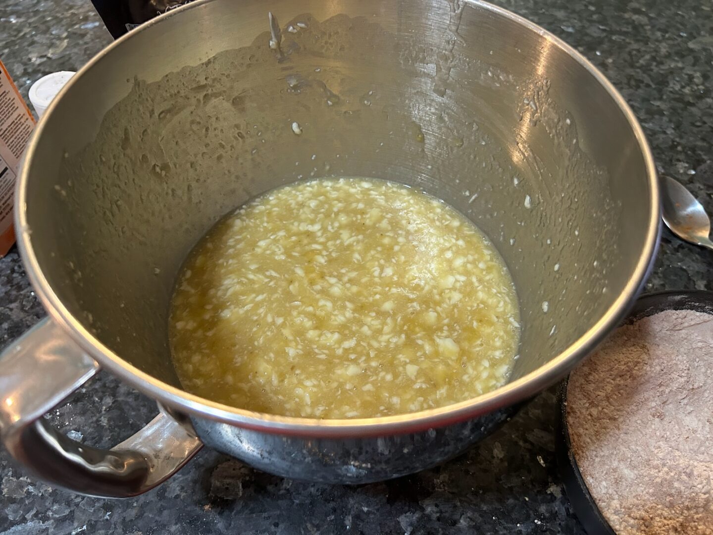 banana churro muffins wet ingredients