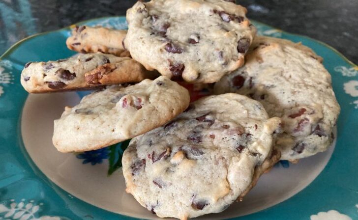 easy banana chocolate chip cookies