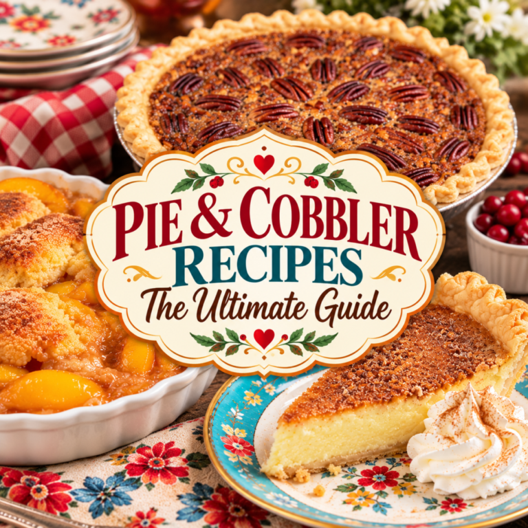 Pie & Cobbler Recipes: The Ultimate Guide to Homemade Desserts