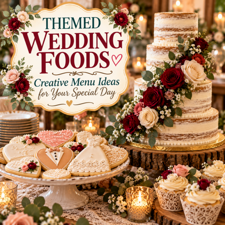 Themed Wedding Foods: Creative Menu Ideas for Every Style of Celebration