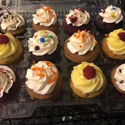 colorful cupcakes