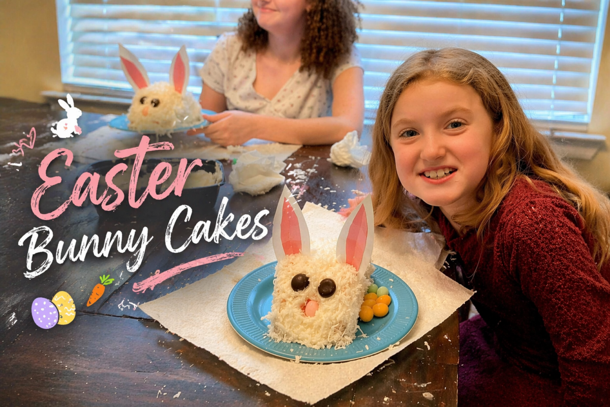 Easter Bunny Cakes Kids Can Decorate - Out of the Box Baking