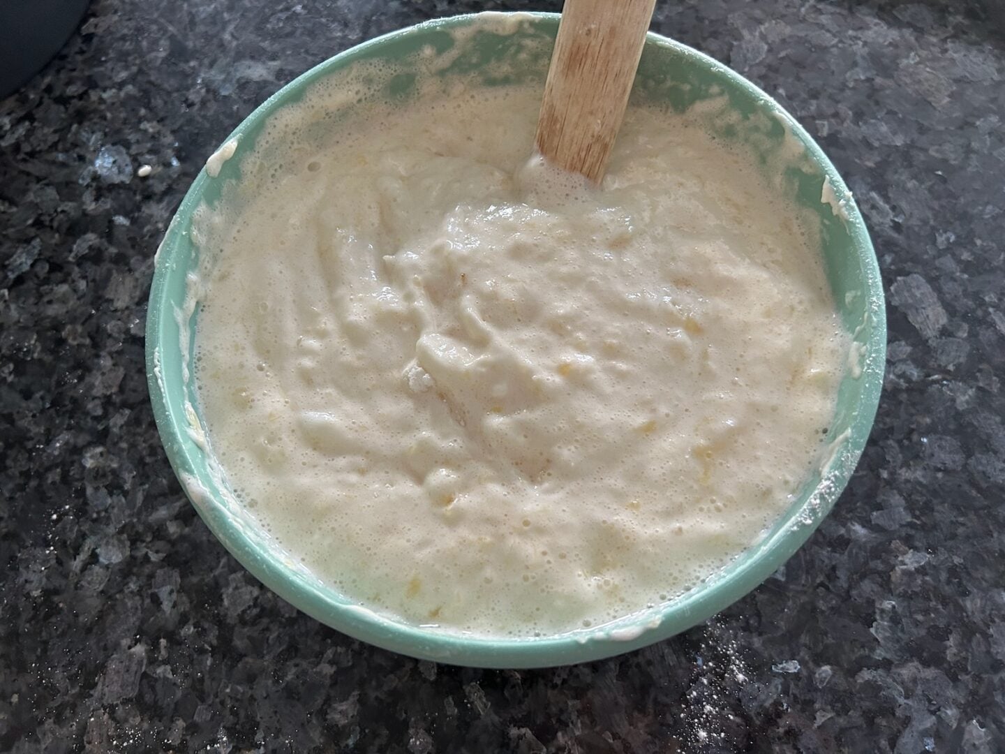 angel food cake batter in bowl