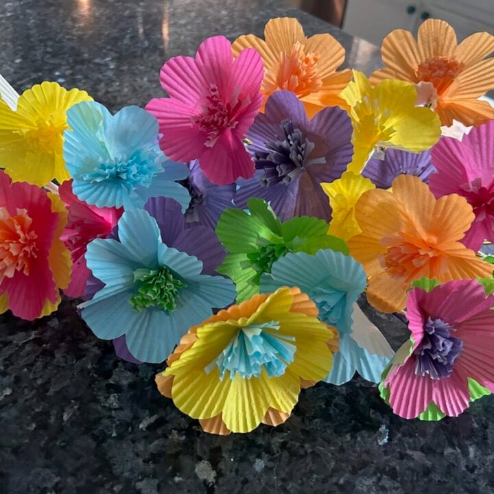 Cupcake Liner Flowers