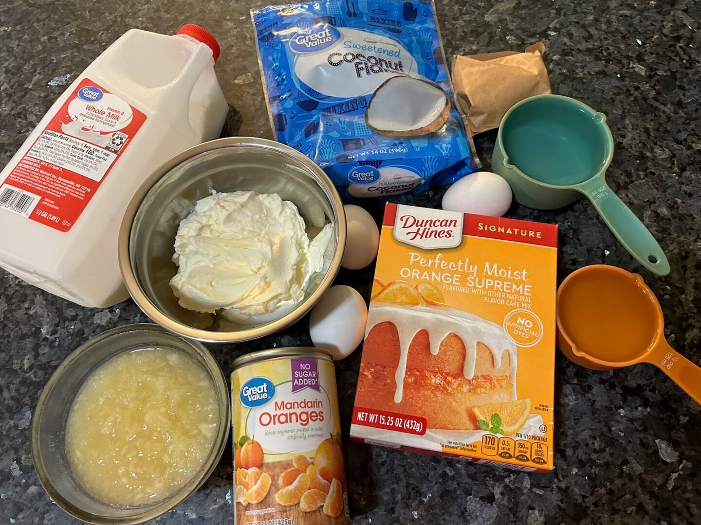 mandarin orange poke cake ingredients