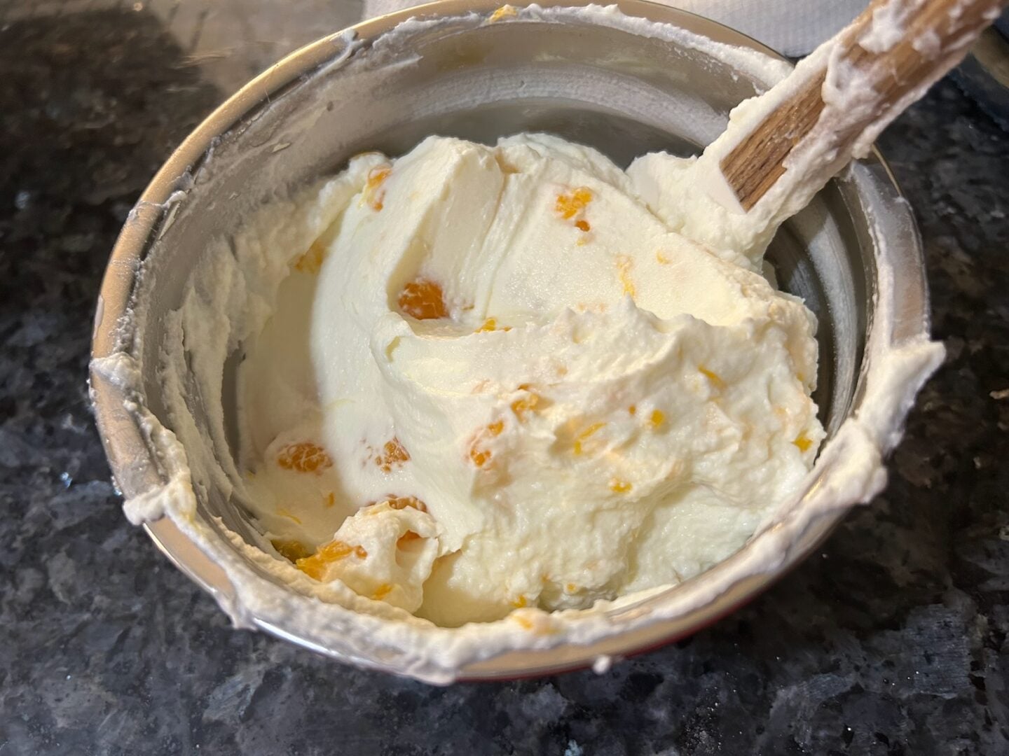 whipped cream with mandarin oranges