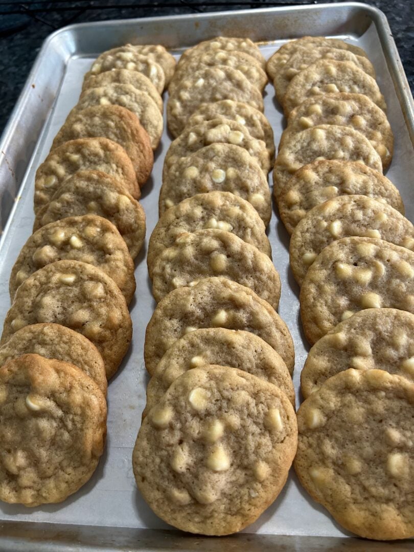white chocolate macadamia nut cookies