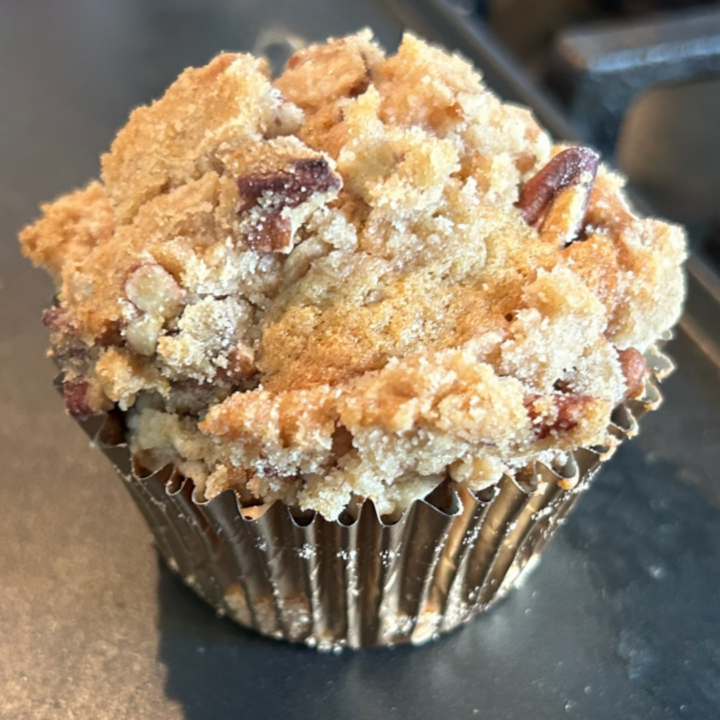 Hummingbird Muffins with Pecan Streusel