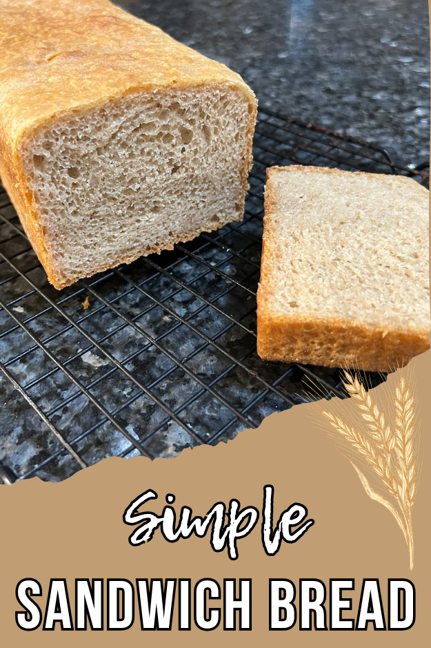 simple sandwich bread pin for pinterest