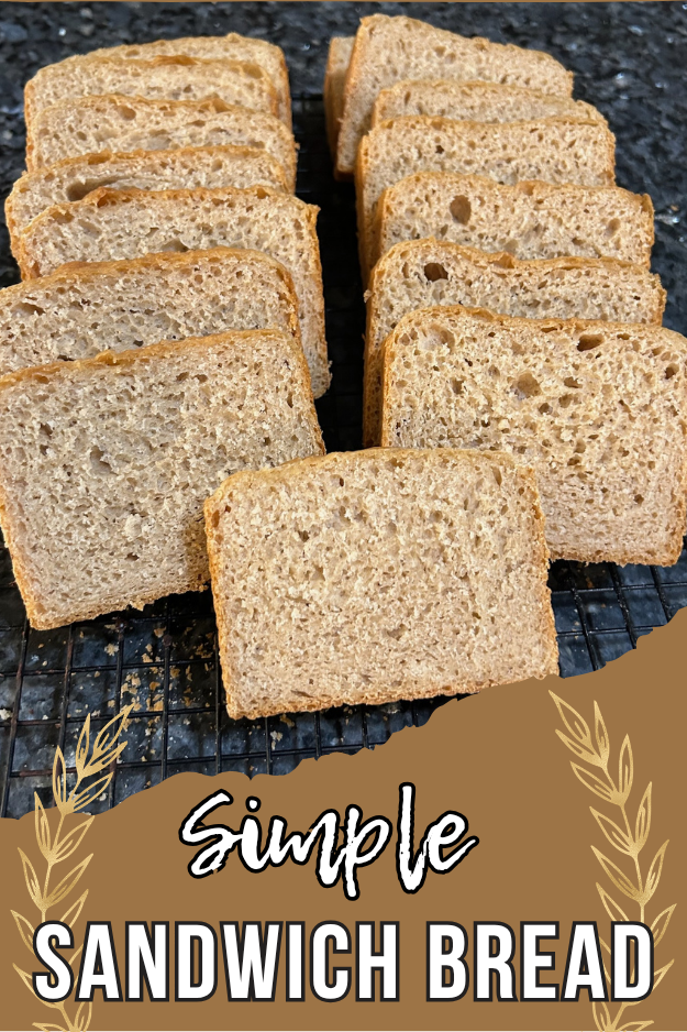 simple sandwich bread sliced