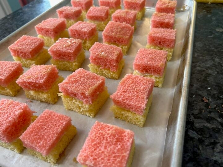 petit fours before dipping