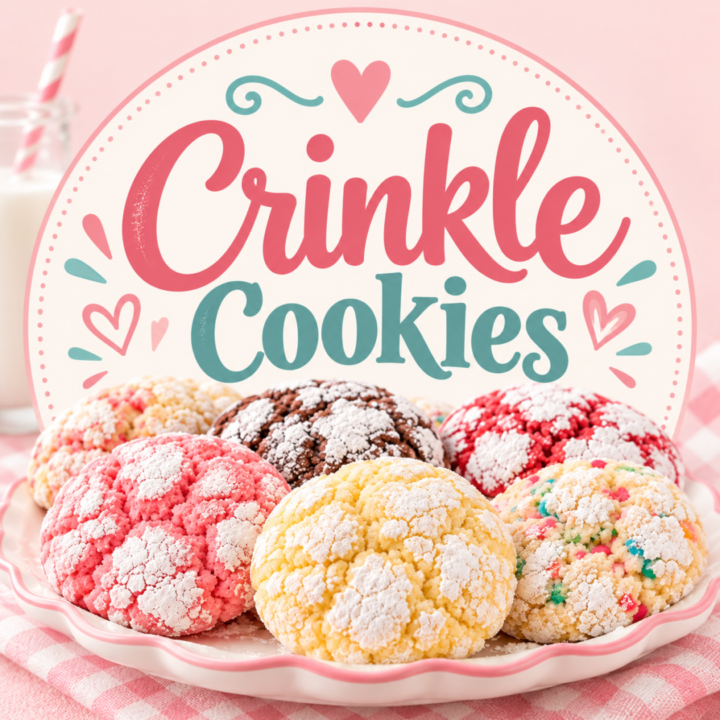 cake mix crinkle cookies