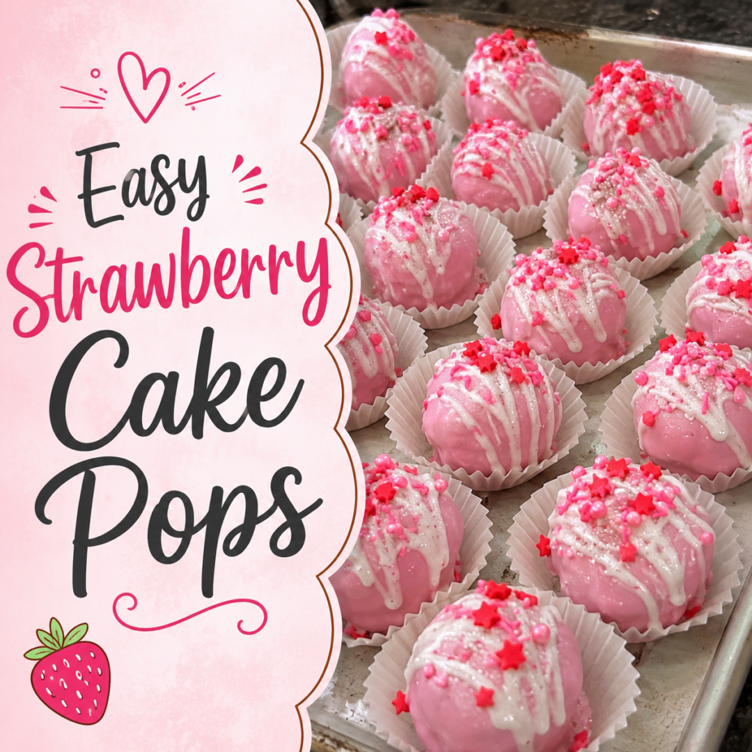 strawberry cake pops image