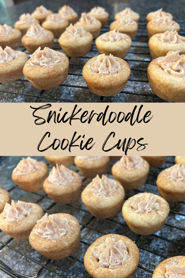 Snickerdoodle Cookie Cups with Cinnamon Marshmallow Filling