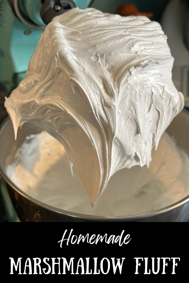 homemade marshmallow fluff pin for pinterest