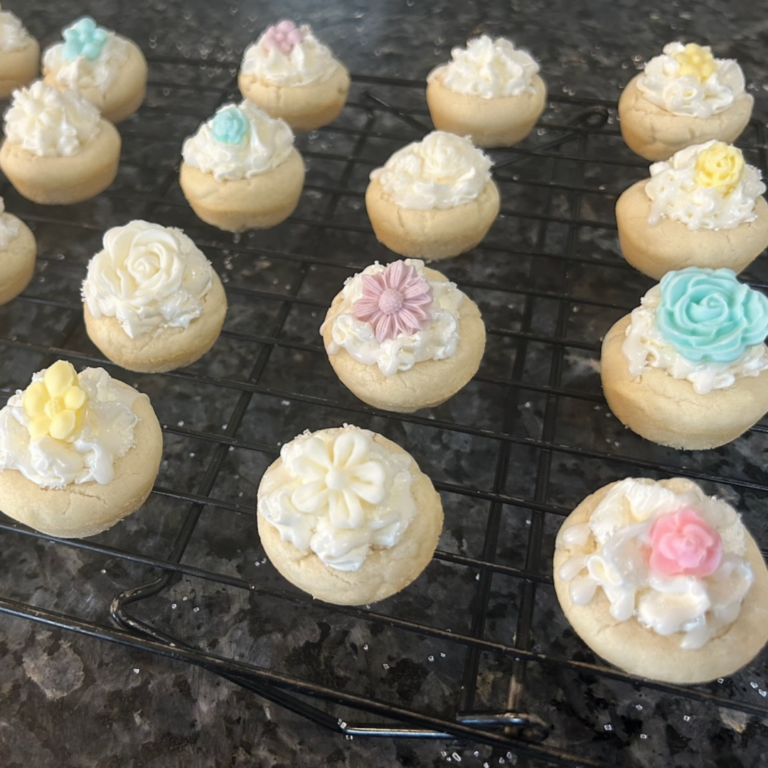 Elegant Almond Shortbread Cookie Cups