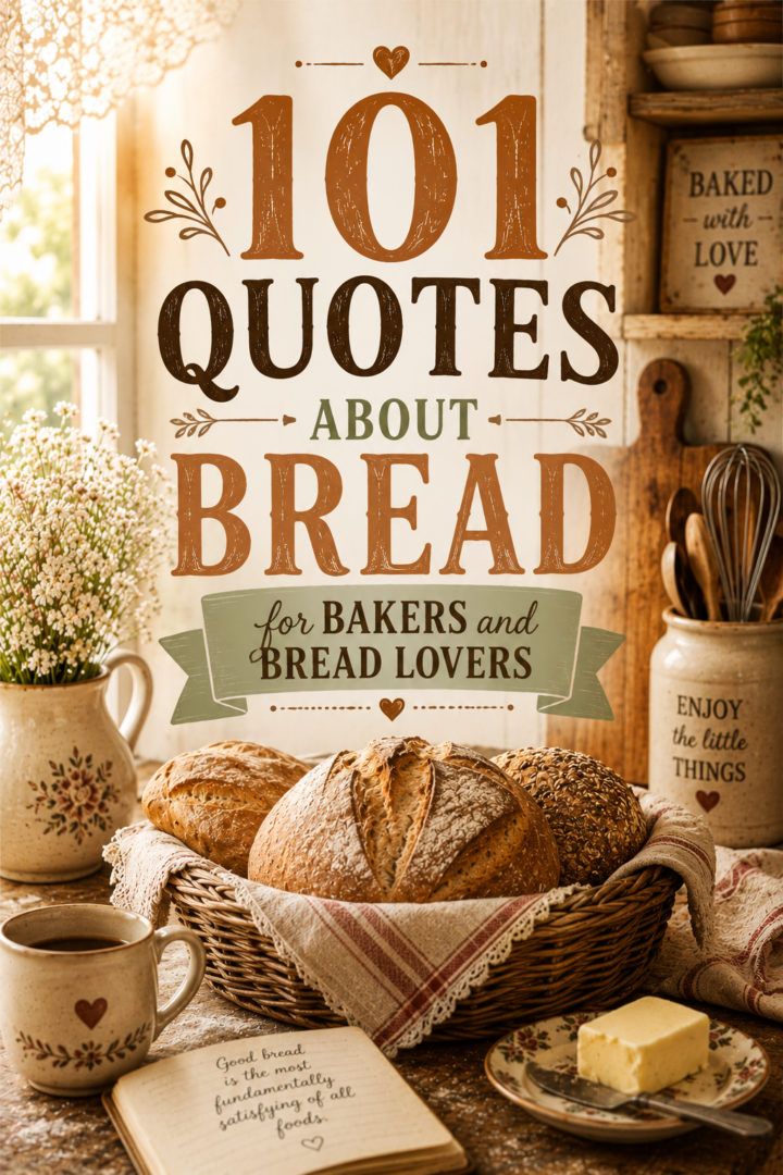 101 quotes about bread for bakers pin for pinterest