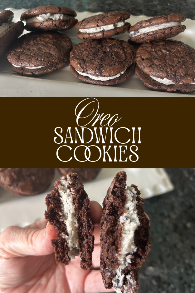 Oreo Sandwich Cookies pin for Pinterest