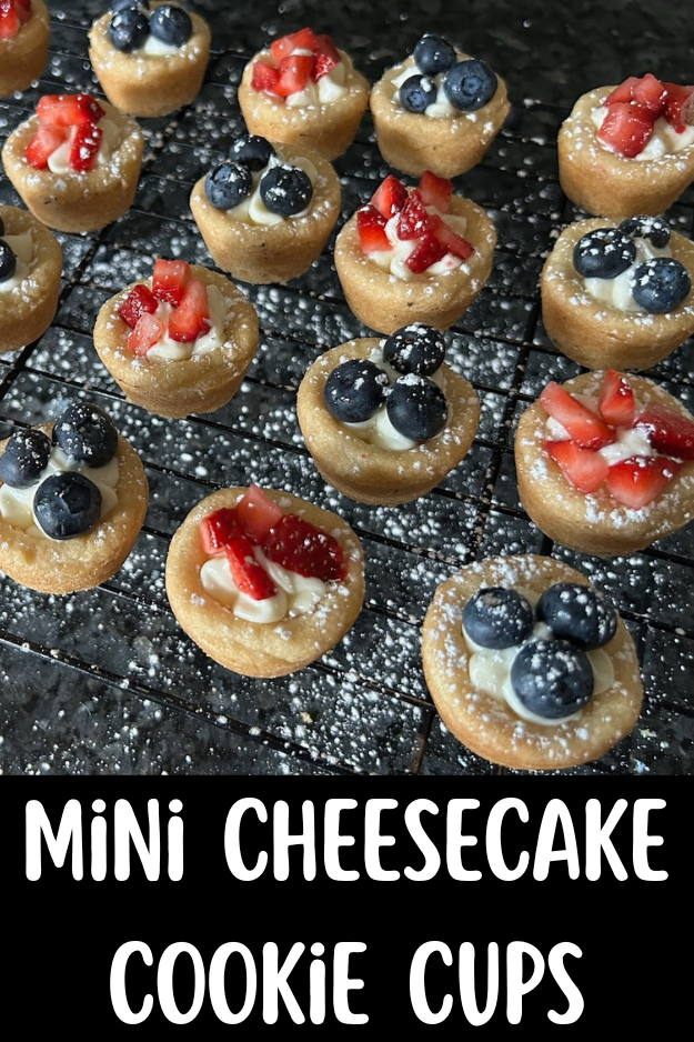 cheesecake cookies cups pin for pinterest