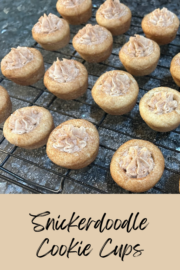Snickerdoodle Cookie Cups with Cinnamon Marshmallow Filling