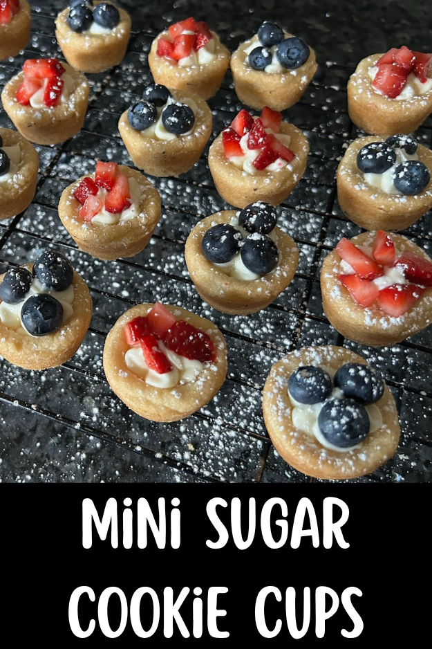 mini sugar cookie cups
