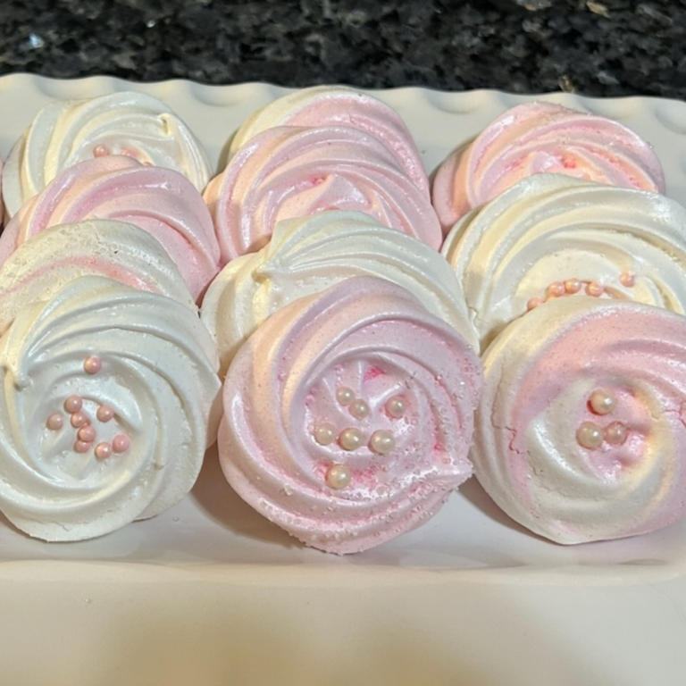 Elegant Meringue Rosettes