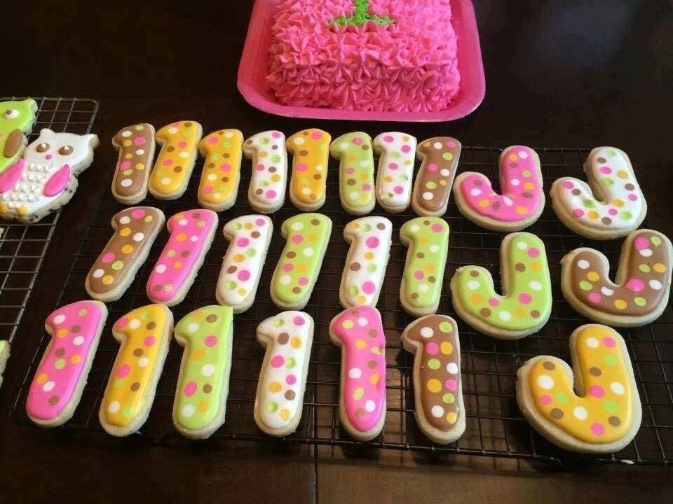 1st birthday cookies