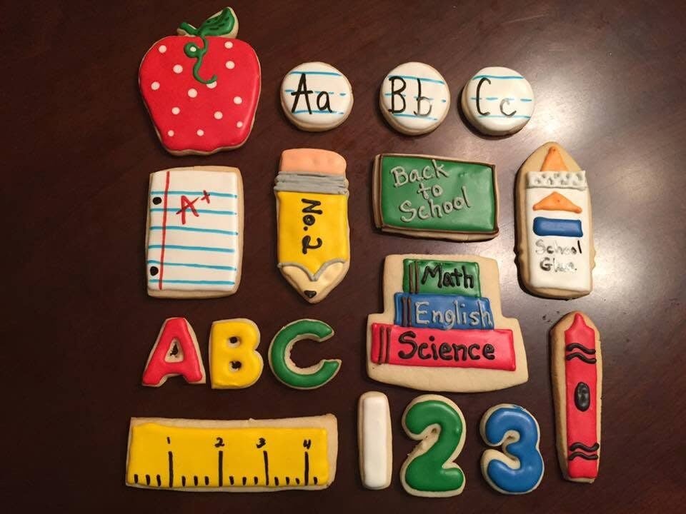 back to school cookies