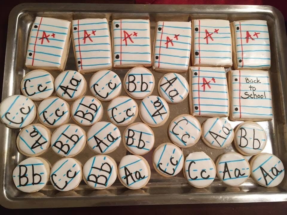 back to school cookies