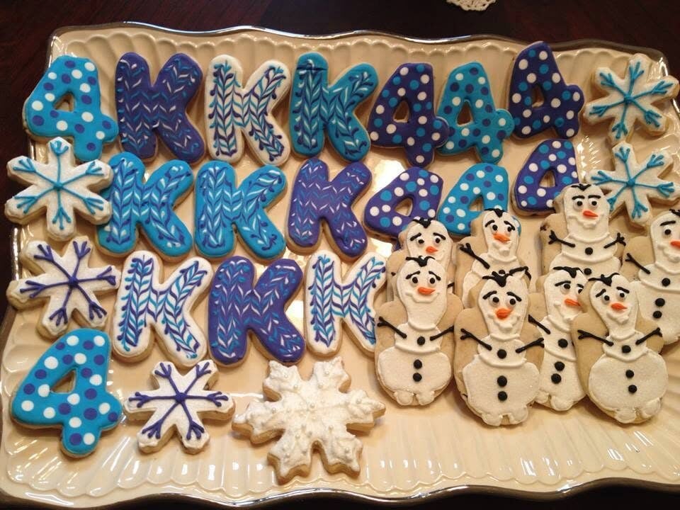 4th birthday cookies