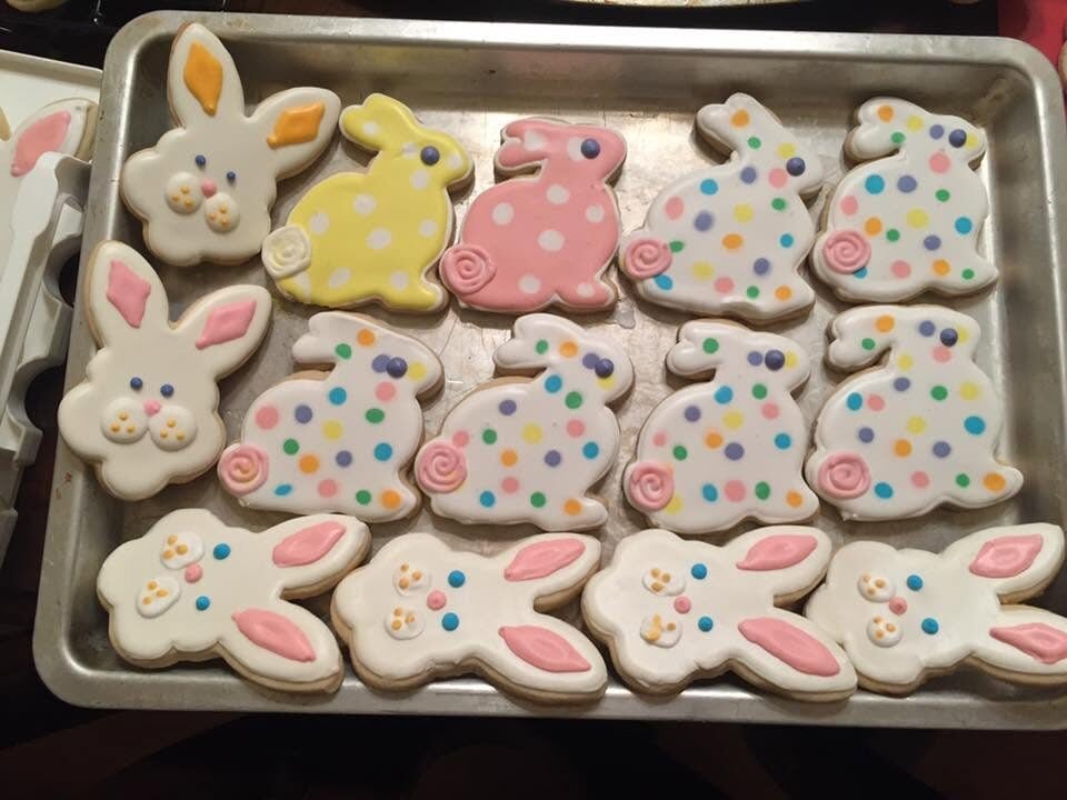 easter bunny cookies