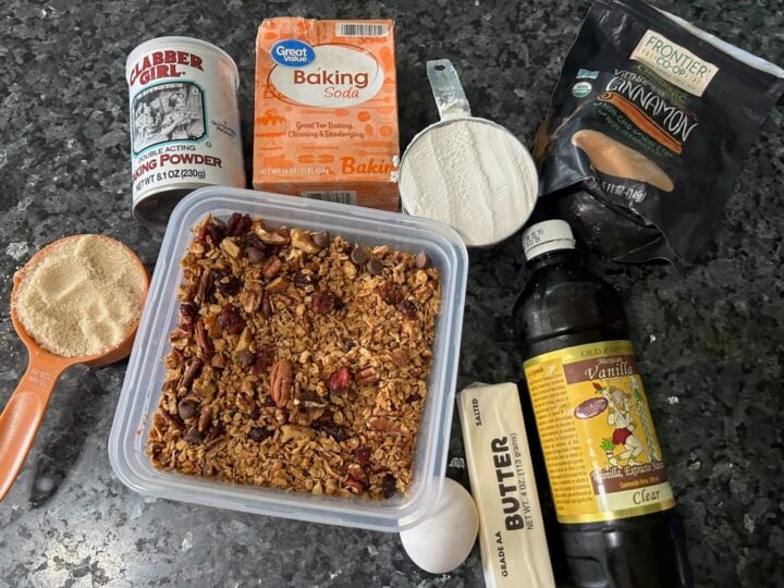 Maple-Glazed Granola Cookie ingredients