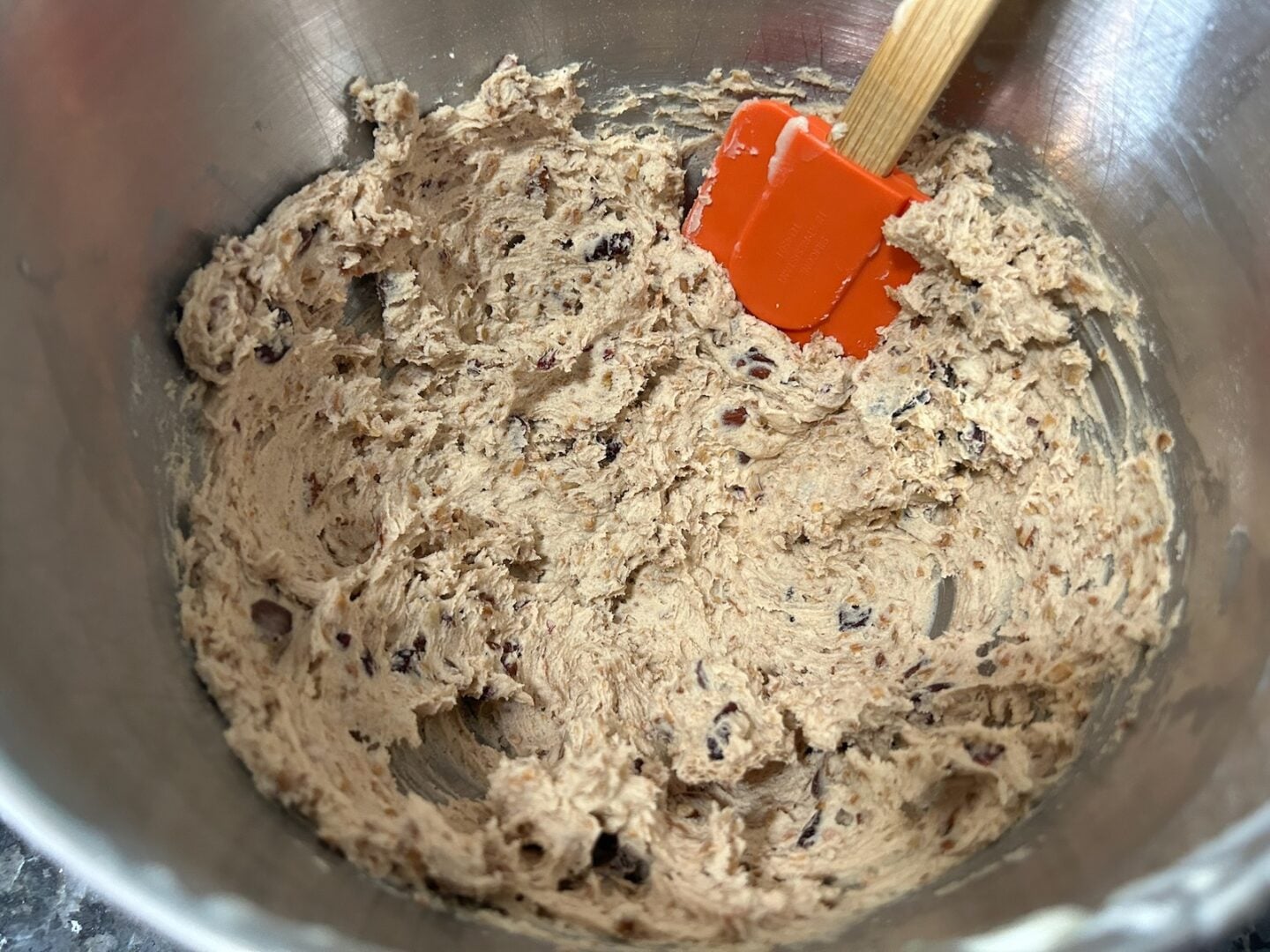 cookie dough, ready to be scooped
