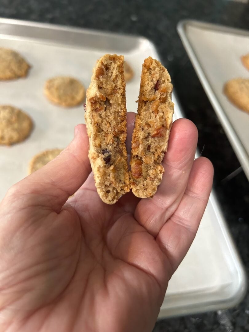 Maple-Glazed Granola Cookies