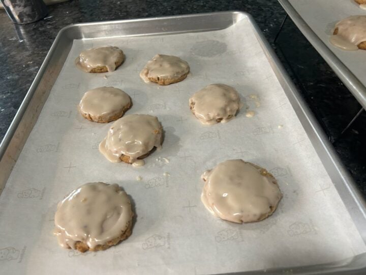 Maple-Glazed Granola Cookies