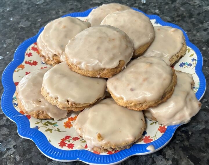 Maple-Glazed Granola Cookies