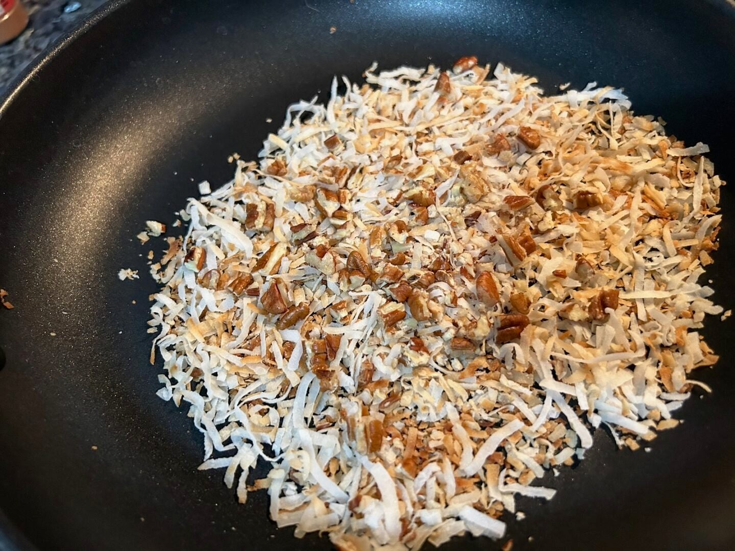 toasted coconut and pecans