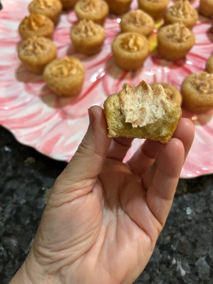 Snickerdoodle Cookie Cups with Cinnamon Marshmallow Filling interior view