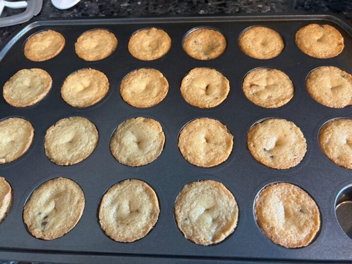 Chocolate Chip Cookie Cup freshly baked