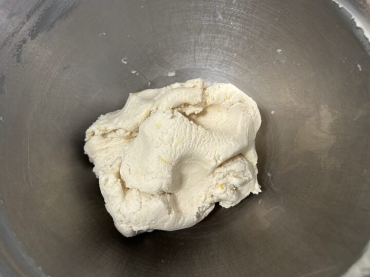 lemon shortbread cookie dough