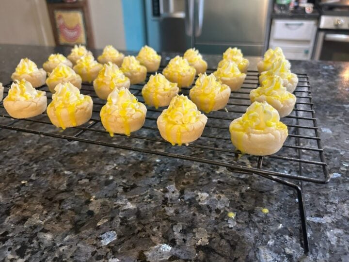 Lemon Shortbread Cookie Cups with Marshmallow Filling pin for pinterest
