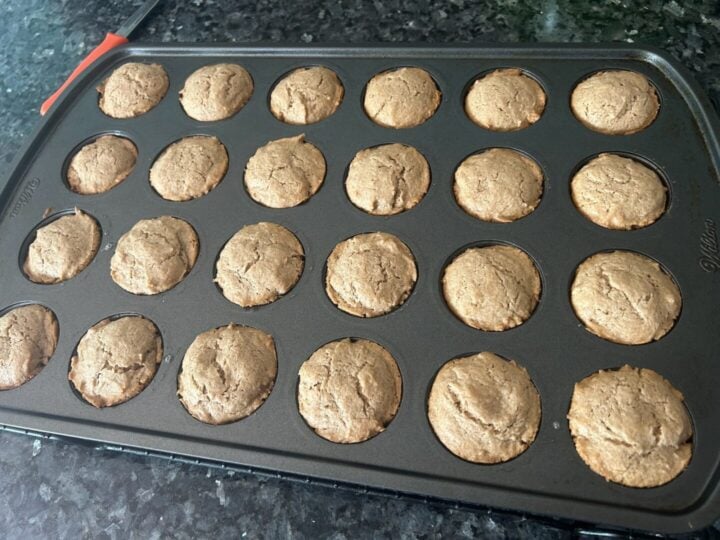 Spice Cake Bites fresh from the oven