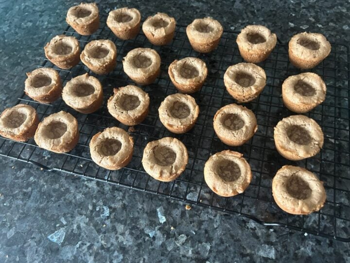 Spice Cake Bites removed from pan