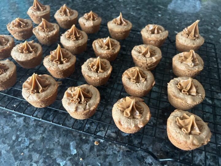 Spice Cake Bites with Biscoff Cookie Butter Filling