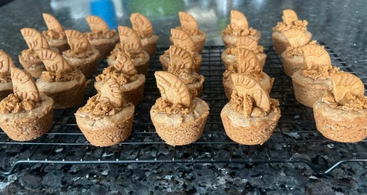 Spice Cake Bites with Biscoff Cookie Butter Filling