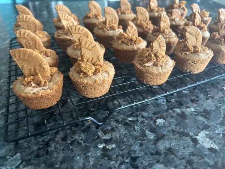 Spice Cake Bites with Biscoff Cookie Butter Filling